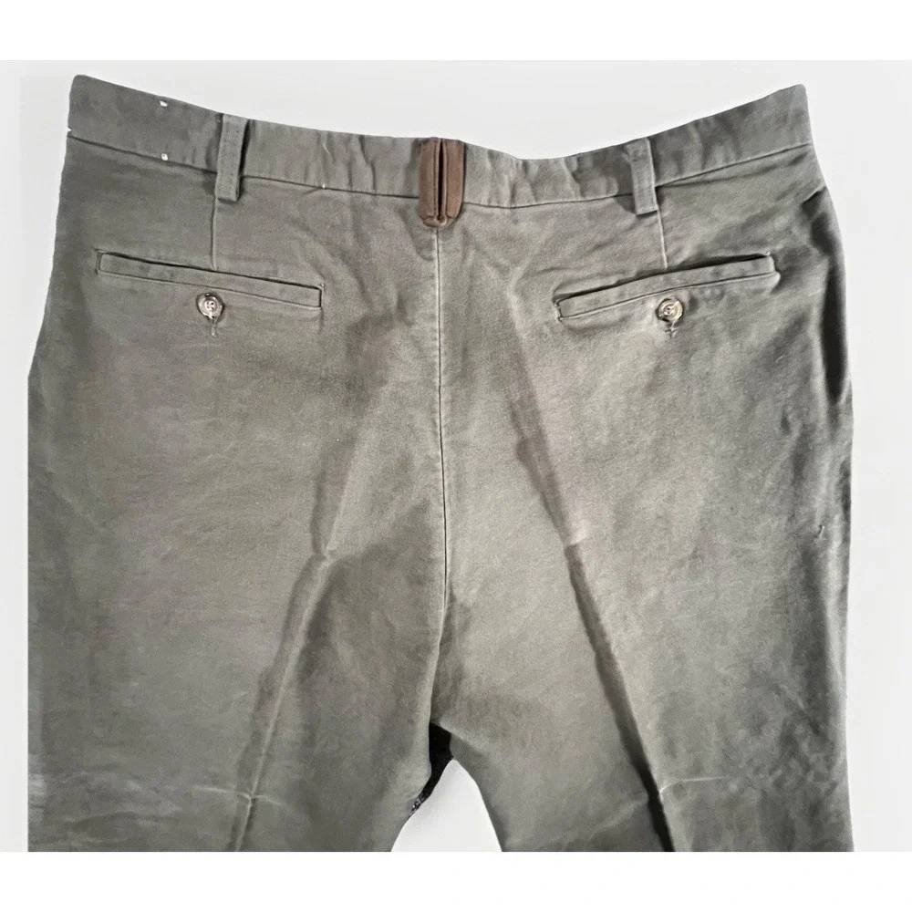 Orvis Men Size 40 Tan Suede Brown Trim Cotton Five Pocket‎ Hunting Pants